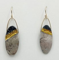 Tipping Point Earrings by Air & Earth Design at The Avenue Gallery, a contemporary fine art gallery in Victoria, BC, Canada.