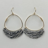 Hover (Nest) Earrings by Air & Earth Design at The Avenue Gallery, a contemporary fine art gallery in Victoria, BC, Canada.