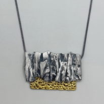 Strata Wide Necklace by Air & Earth Design at The Avenue Gallery, a contemporary fine art gallery in Victoria, BC, Canada.
