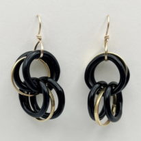 Dynasty Earrings - Black by Minori Takagi at The Avenue Gallery, a contemporary fine art gallery in Victoria, BC, Canada.
