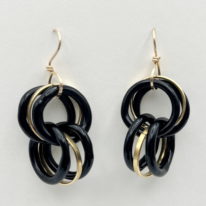 Dynasty Earrings - Black by Minori Takagi at The Avenue Gallery, a contemporary fine art gallery in Victoria, BC, Canada.