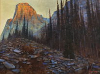 'Trail to Babel', Moraine Lake by Brent Lynch at The Avenue Gallery, a contemporary fine art gallery in Victoria, BC, Canada.