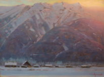 Pemberton Valley Winter Morning by Brent Lynch at The Avenue Gallery, a contemporary fine art gallery in Victoria, BC, Canada.