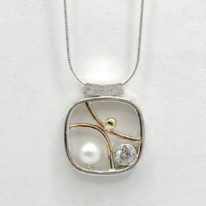 Spring Window Necklace by Chi's Creations at The Avenue Gallery, a contemporary fine art gallery in Victoria, BC, Canada.