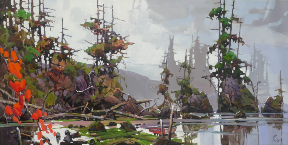 Island in Mist by Bi Yuan Cheng at The Avenue Gallery, a contemporary fine art gallery in Victoria, BC, Canada.