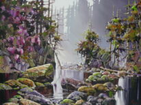 Capilano River by Bi Yuan Cheng at The Avenue Gallery, a contemporary fine art gallery in Victoria, BC, Canada.