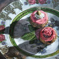 Afternoon Tea by Mary-Jean Butler at The Avenue Gallery, a contemporary fine art gallery in Victoria, BC, Canada.