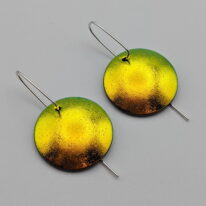 Oxygen Series Earrings by Peggy Brackett at The Avenue Gallery, a contemporary fine art gallery in Victoria, BC, Canada.