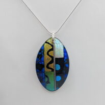 Oval Pendant (Domed) by Peggy Brackett at The Avenue Gallery, a contemporary fine art gallery in Victoria, BC, Canada.