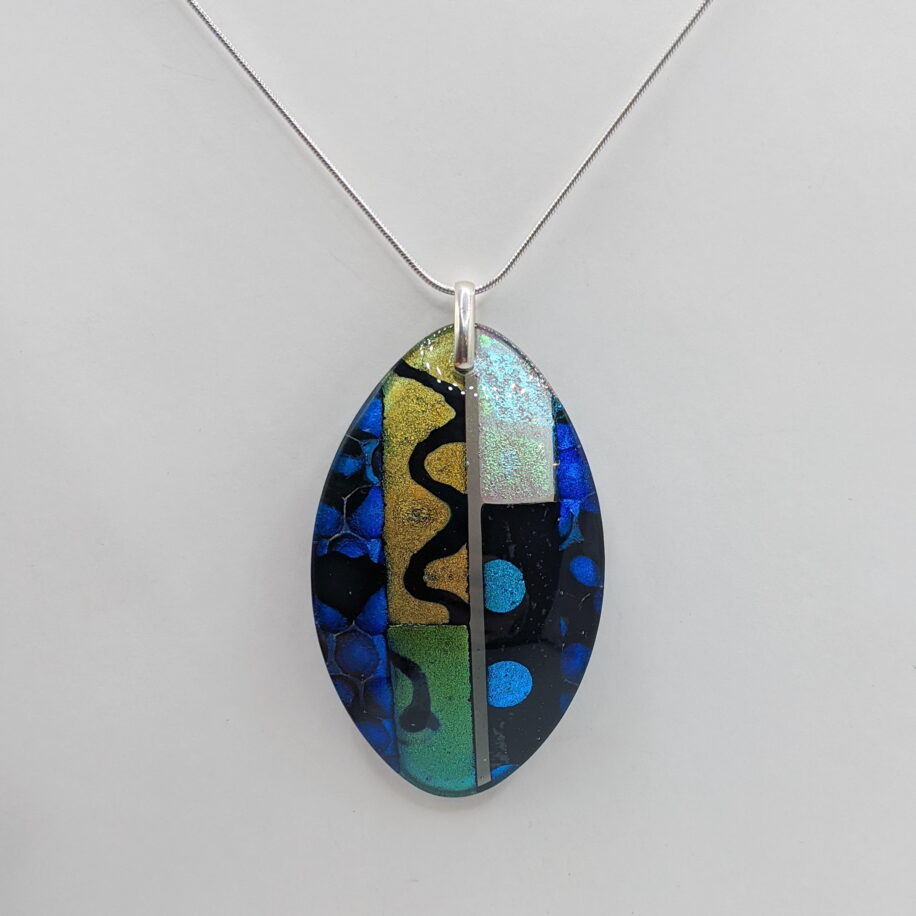 Oval Pendant (Domed) by Peggy Brackett at The Avenue Gallery, a contemporary fine art gallery in Victoria, BC, Canada.