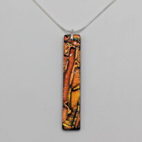 Mosaic Pendant (Long) by Peggy Brackett at The Avenue Gallery, a contemporary fine art gallery in Victoria, BC, Canada.
