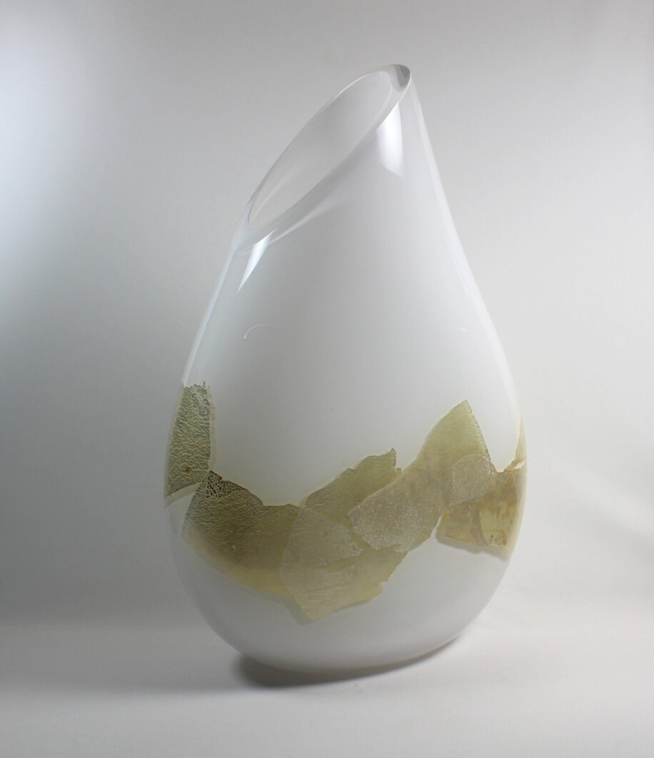White with Silver Vase by Guy Hollington at The Avenue Gallery, a contemporary fine art gallery in Victoria, BC, Canada.