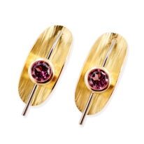 Rhodolite Garnet Earrings by Bayot Heer at The Avenue Gallery, a contemporary fine art gallery in Victoria, BC, Canada.