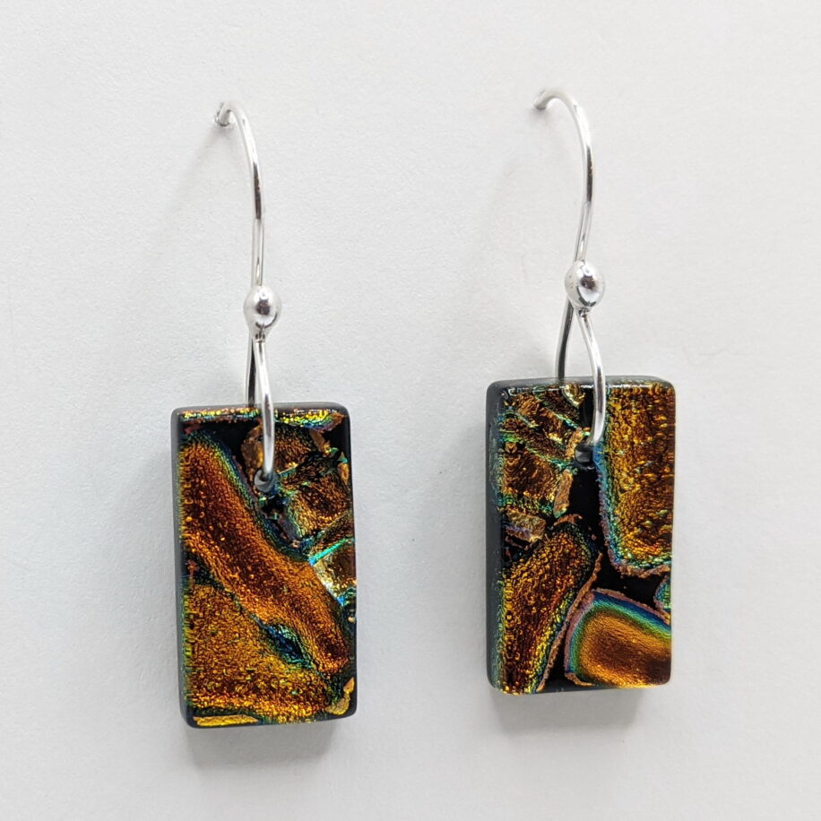 Mosaic Earrings (Medium) by Peggy Brackett at The Avenue Gallery, a contemporary fine art gallery in Victoria, BC, Canada.