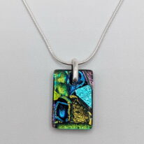 Mosaic Flat Pendant (Extra Small) by Peggy Brackett at The Avenue Gallery, a contemporary fine art gallery in Victoria, BC, Canada.