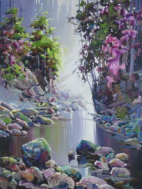 Colour of Capilano River by Bi Yuan Cheng at The Avenue Gallery, a contemporary fine art gallery in Victoria, BC, Canada.