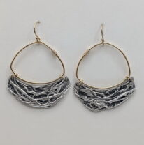 Hover Hoop Nest Earrings by Air & Earth Design at The Avenue Gallery, a contemporary fine art gallery in Victoria, BC, Canada.