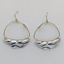 Strata Hoop Earrings by Air & Earth Design at The Avenue Gallery, a contemporary fine art gallery in Victoria, BC, Canada.