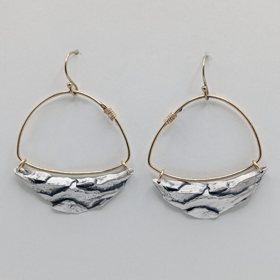 Strata Hoop Earrings by Air & Earth Design at The Avenue Gallery, a contemporary fine art gallery in Victoria, BC, Canada.