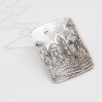 Shimmering Town Pendant by ARTYRA Studio at The Avenue Gallery, a contemporary fine art gallery in Victoria, BC, Canada.