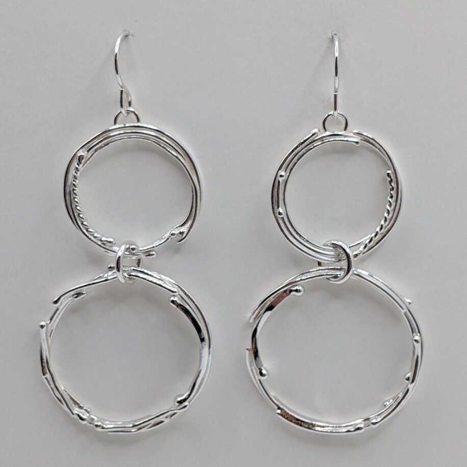 Hollow Boulder Earrings by A & R Jewellery at The Avenue Gallery, a contemporary fine art gallery in Victoria, BC, Canada.