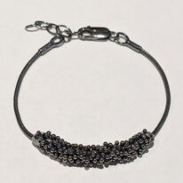 1 Inch Oxidized ShikShok Bracelet by MichaudMichaud Design at The Avenue Gallery, a contemporary fine art gallery in Victoria, BC, Canada.