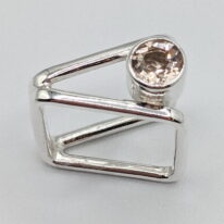 Book Ring with Morganite by A & R Jewellery at The Avenue Gallery, a contemporary fine art gallery in Victoria, BC, Canada.