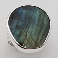 Bark Ring with Labradorite by A & R Jewellery at The Avenue Gallery, a contemporary fine art gallery in Victoria, BC, Canada.