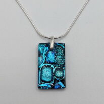 Flat Mosaic Pendant by Peggy Brackett at The Avenue Gallery, a contemporary fine art gallery in Victoria, BC, Canada.