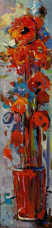 Red Vase by Eunmi Conacher at The Avenue Gallery, a contemporary fine art gallery in Victoria, BC, Canada.