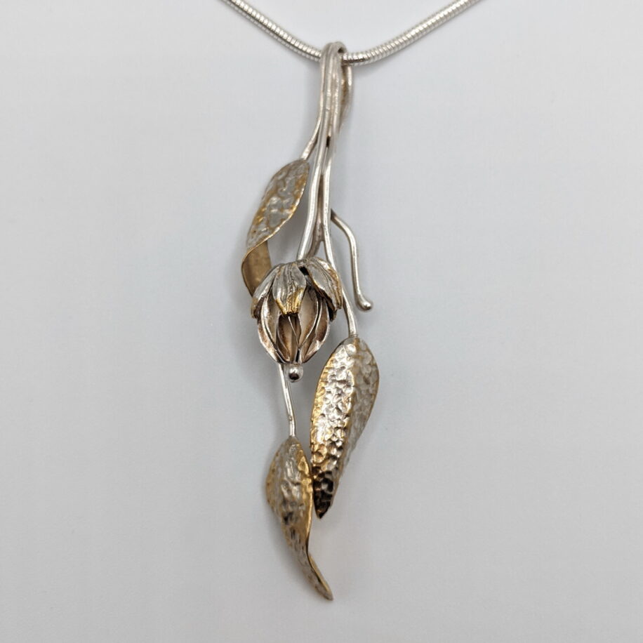 Argentium Silver & Silver Infused Bronze Pendant by Darlene Letendre at The Avenue Gallery, a contemporary fine art gallery in Victoria, BC, Canada.