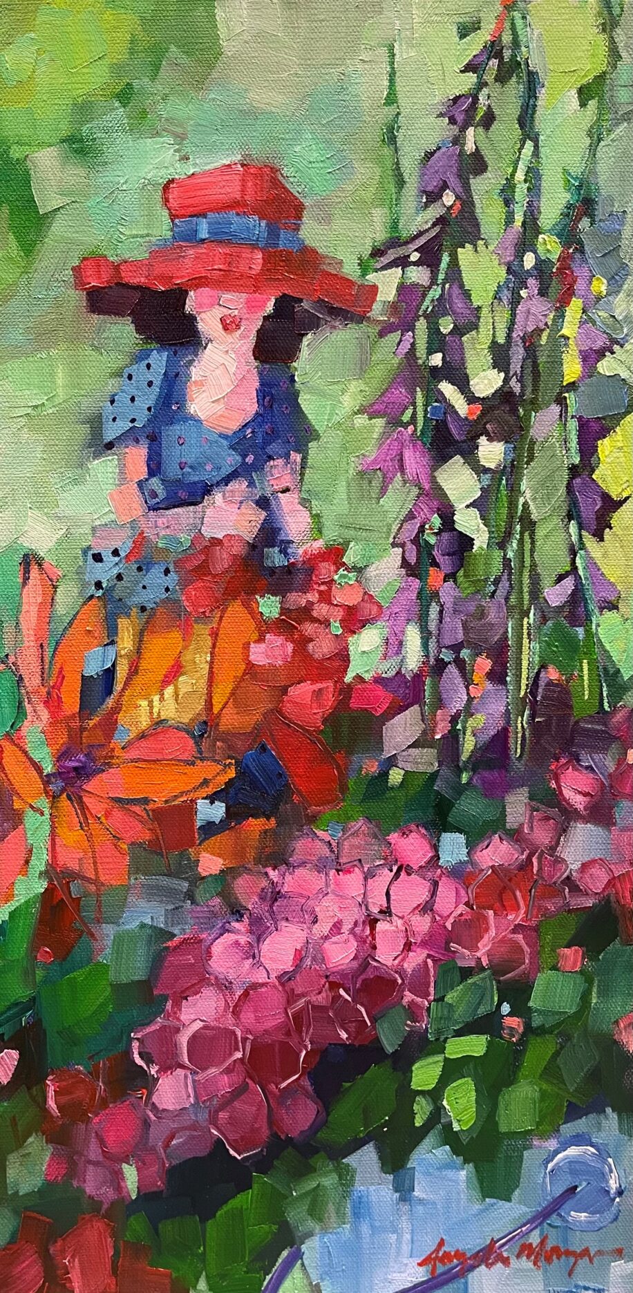 Study: Garden Tour by Angela Morgan at The Avenue Gallery, a contemporary fine art gallery in Victoria, BC, Canada.