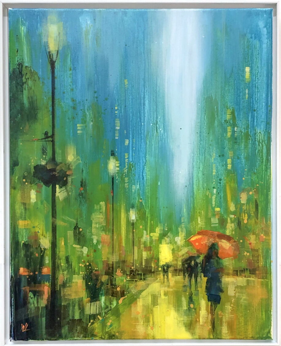 Spring Rain by William Liao at The Avenue Gallery, a contemporary fine art gallery in Victoria, BC, Canada.