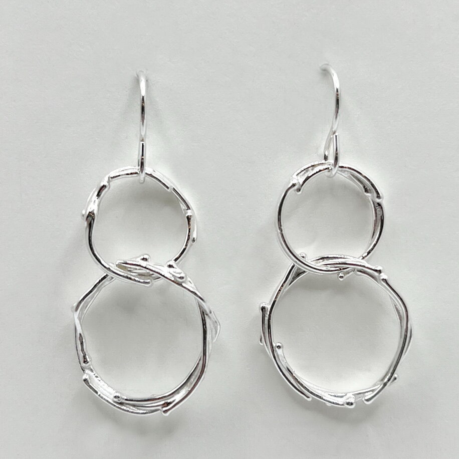Hollow Boulder Earrings by A & R Jewellery at The Avenue Gallery, a contemporary fine art gallery in Victoria, BC, Canada.
