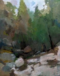 Creekbed, Heat of the Summer by Maria Josenhans at The Avenue Gallery, a contemporary fine art gallery in Victoria, BC, Canada.