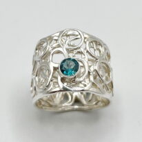 Pebbles Ring with Green Topaz by A & R Jewellery at The Avenue Gallery, a contemporary fine art gallery in Victoria, BC, Canada.