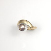 Natural Coloured Pearl Ring by Brenda Roy at The Avenue Gallery, a contemporary fine art gallery in Victoria, BC, Canada.