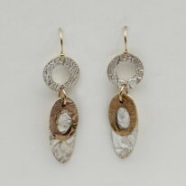 Mixed Metal Earrings by Veronica Stewart at The Avenue Gallery, a contemporary fine art gallery in Victoria, BC, Canada.