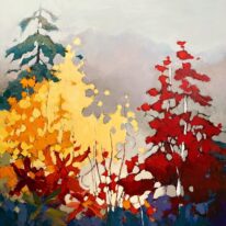 Rise Through the Haze by Linda Wilder at The Avenue Gallery, a contemporary fine art gallery in Victoria, BC, Canada.