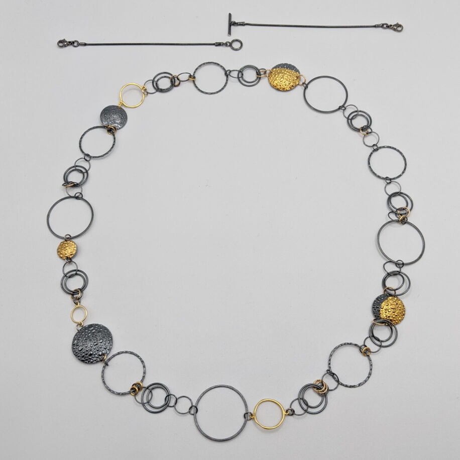 Round & Round Necklace by Air & Earth Design at The Avenue Gallery, a contemporary fine art gallery in Victoria, BC, Canada.