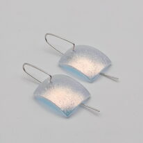 Square Oxygen Series Earrings by Peggy Brackett at The Avenue Gallery, a contemporary fine art gallery in Victoria, BC, Canada.
