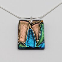 Flat Mosaic Pendant by Peggy Brackett at The Avenue Gallery, a contemporary fine art gallery in Victoria, BC, Canada.