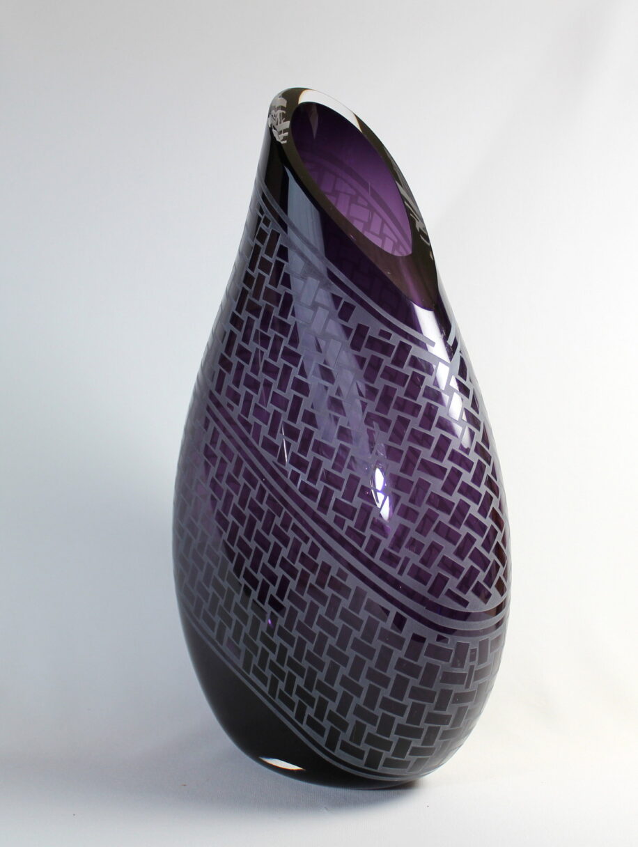 Basket Weave II (Purple) by Guy Hollington at The Avenue Gallery, a contemporary fine art gallery in Victoria, BC, Canada.