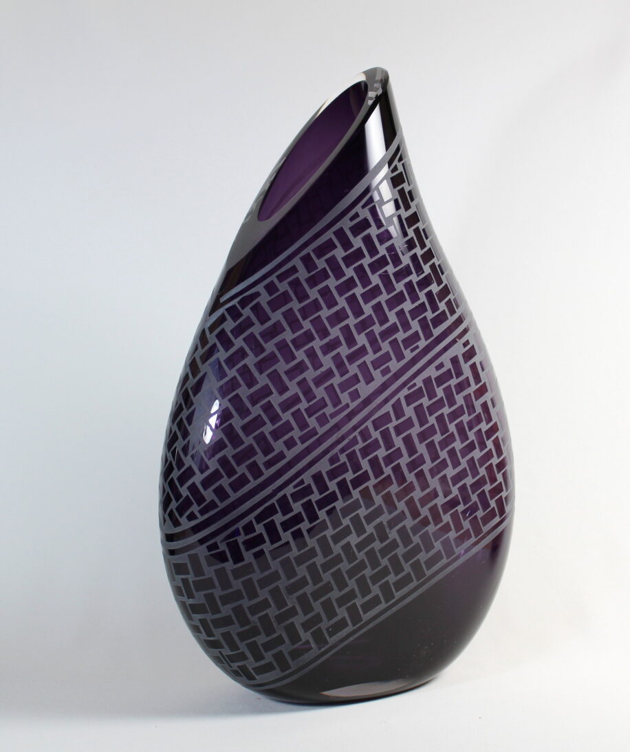 Basket Weave II (Purple) by Guy Hollington at The Avenue Gallery, a contemporary fine art gallery in Victoria, BC, Canada.