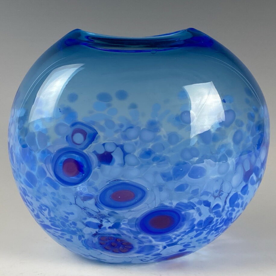 Tulip Vase (Light Blue) by Lisa Samphire at The Avenue Gallery, a contemporary fine art gallery in Victoria, BC, Canada.