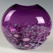 Tulip Vase (Red Purple) by Lisa Samphire at The Avenue Gallery, a contemporary fine art gallery in Victoria, BC, Canada.