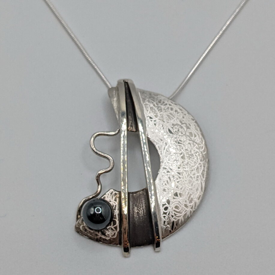 The Balance Double Wire Necklace by Chi's Creations at The Avenue Gallery, a contemporary fine art gallery in Victoria, BC, Canada.