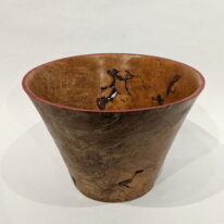 Spalted Big Leaf Maple Bowl by Peter Hackett at The Avenue Gallery, a contemporary fine art gallery in Victoria, BC, Canada.