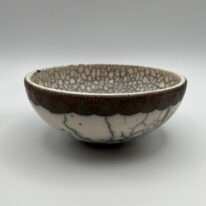 Naked Raku Bowl by Jan Lovewell at The Avenue Gallery, a contemporary fine gallery in Victoria, BC, Canada.