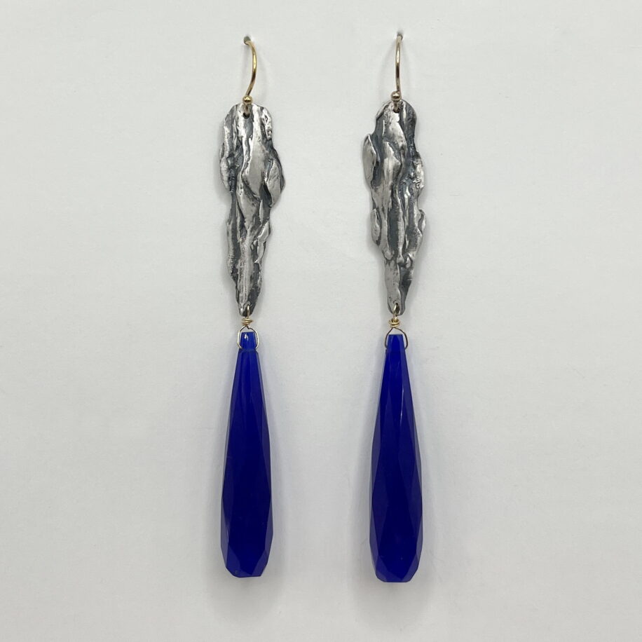 Pillar Cobalt Earrings by Air & Earth Design at The Avenue Gallery, a contemporary fine art gallery in Victoria, BC, Canada.